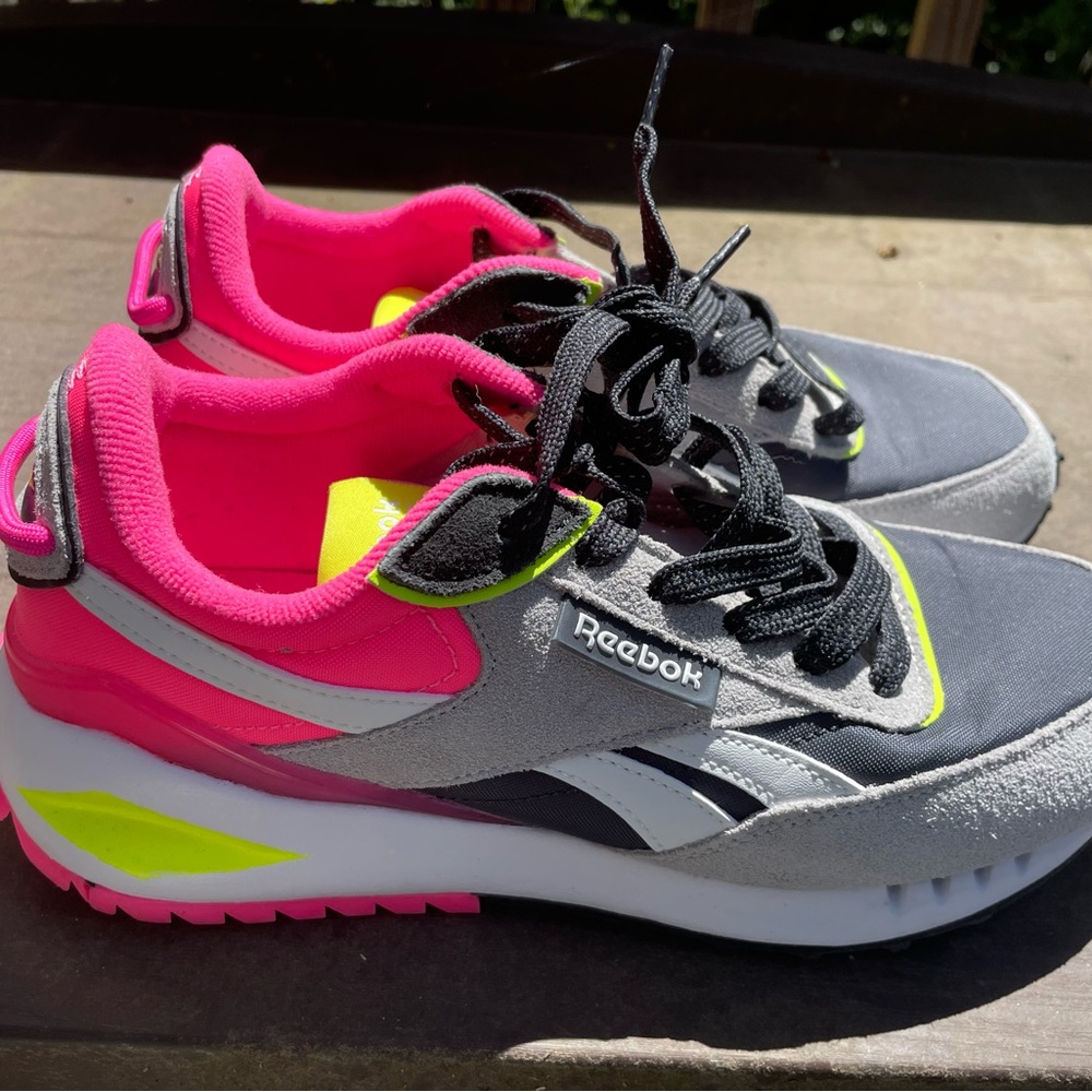 Reebok Pink and Black Sneakers